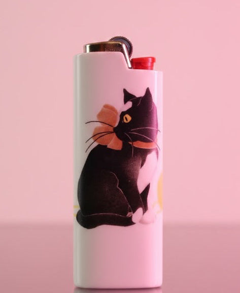 Black Cat Lighter Cover